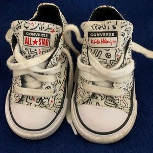 Keith Haring x Converse Infant / Toddler Shoes Sz. 5 Gently Worn low top Sneaker